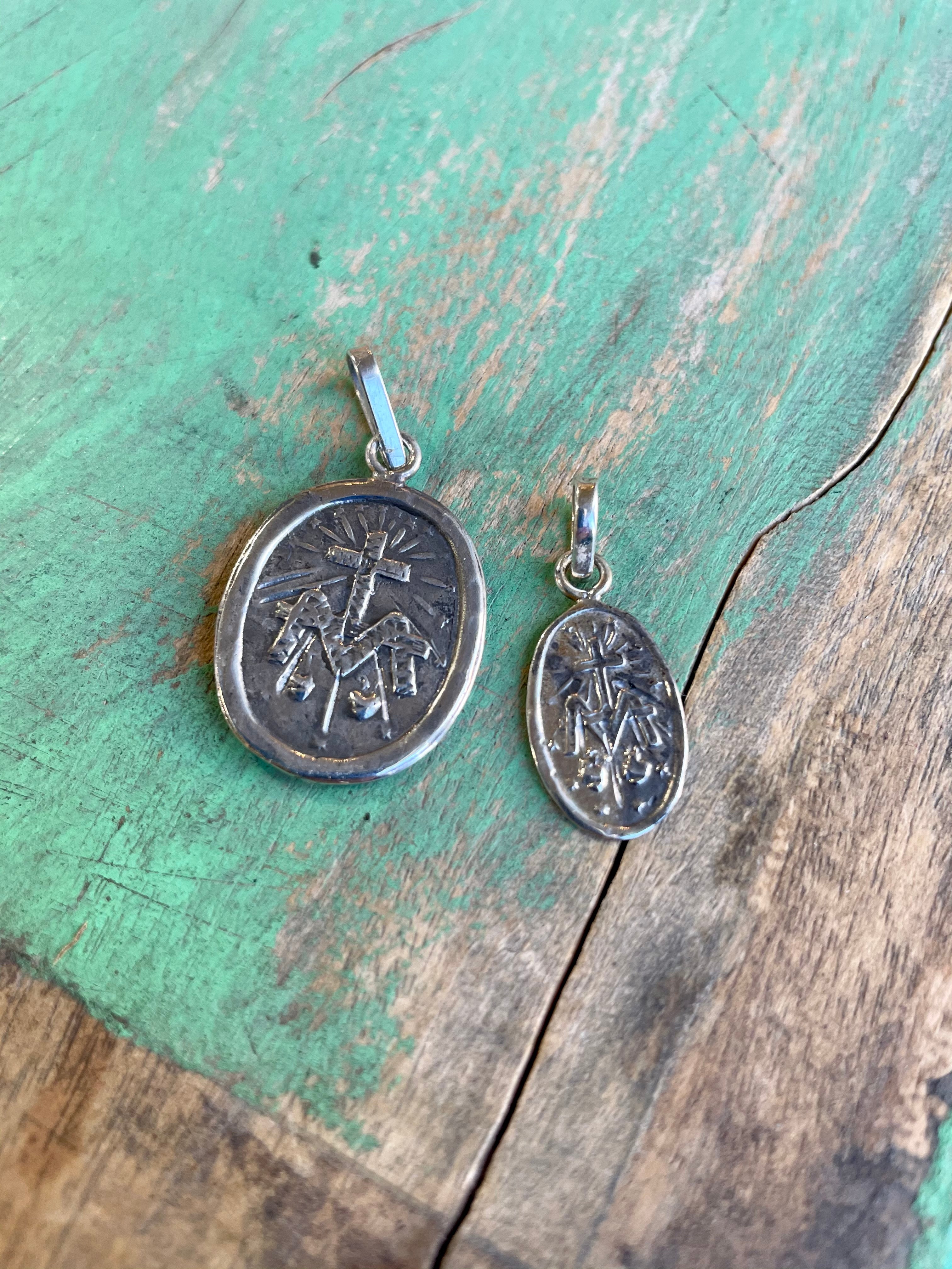 Miraculous Medal Sterling Silver Pieces