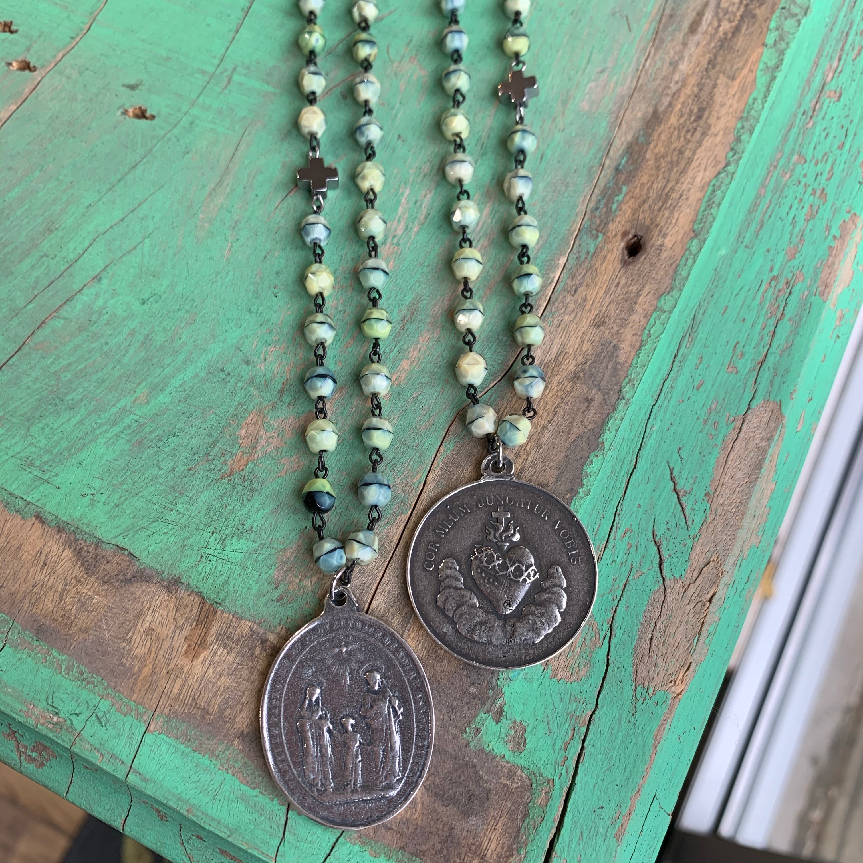 Green Tiger Eye Faith Necklace