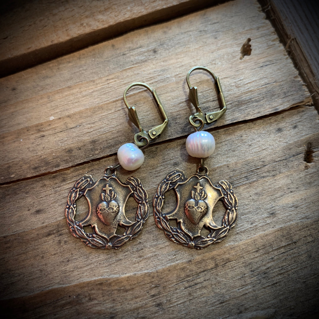 Ave María Vintage Inspired Earrings
