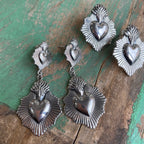 Sacred Heart on Fire Earrings