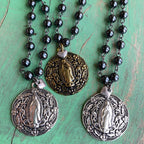 OLG Gunmetal Beaded Necklace
