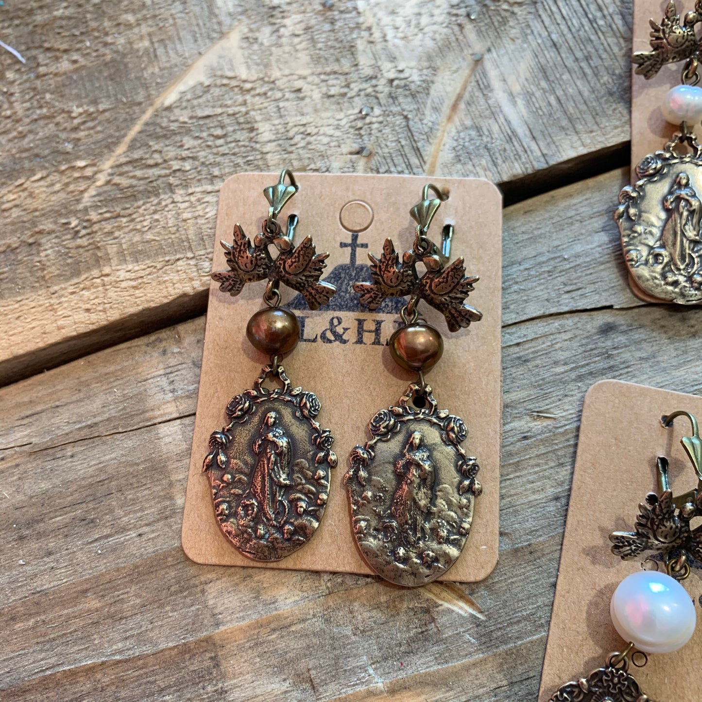 Ave María Vintage Inspired Earrings