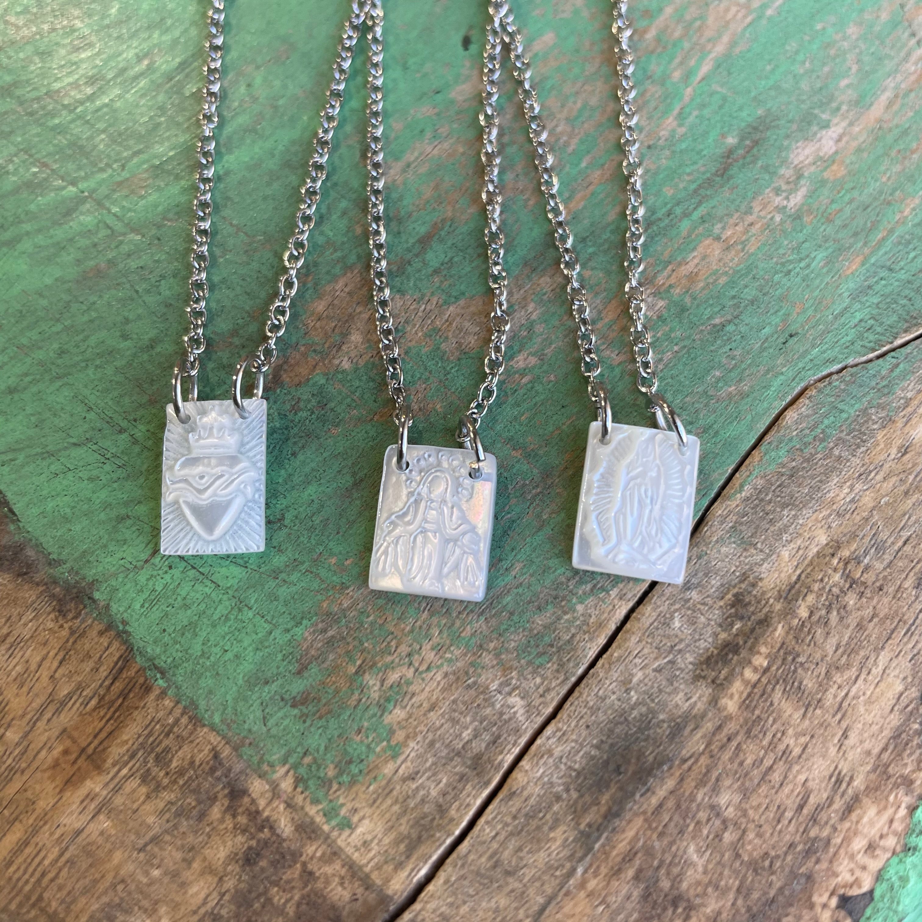 Dainty Stainless Steel Scapular Necklace