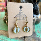White OLG Necklace and Earrings