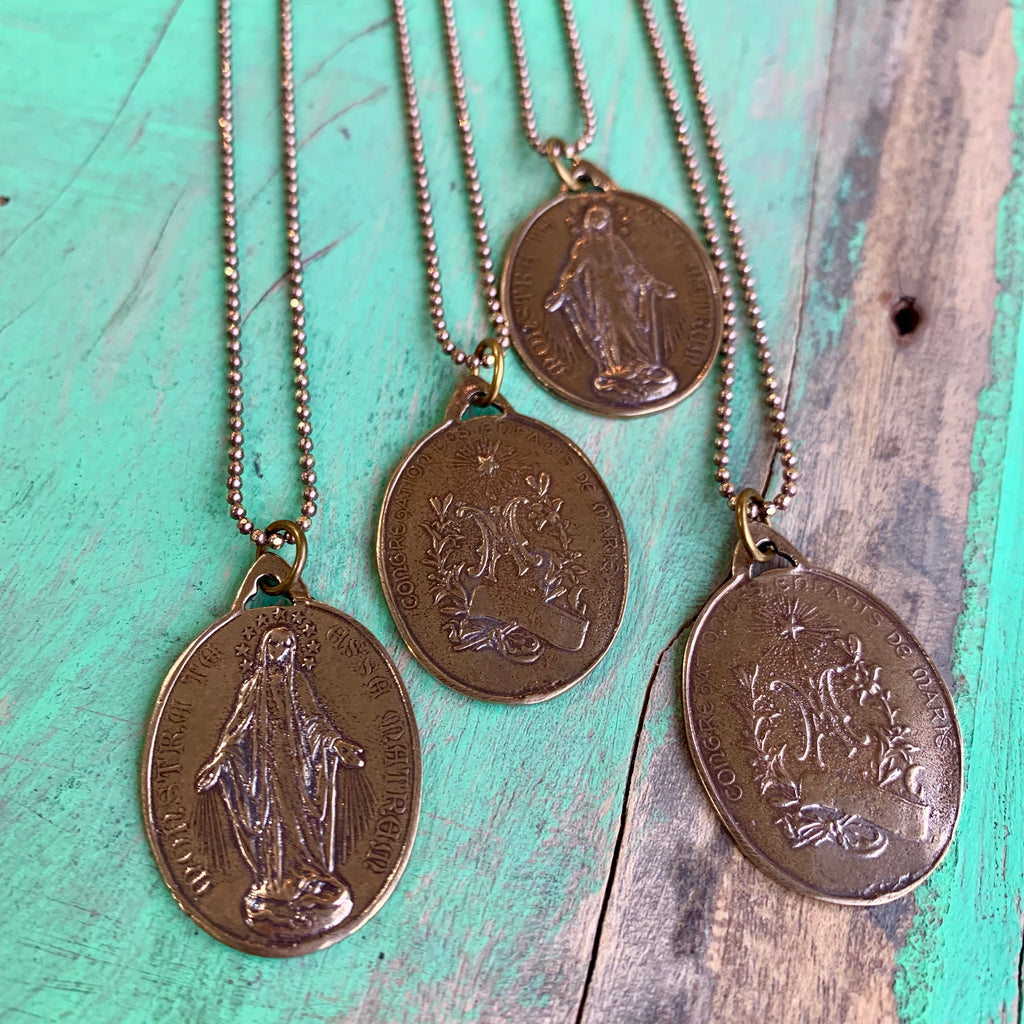 Bronze Saint Necklace