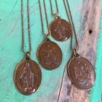 Bronze Saint Necklace