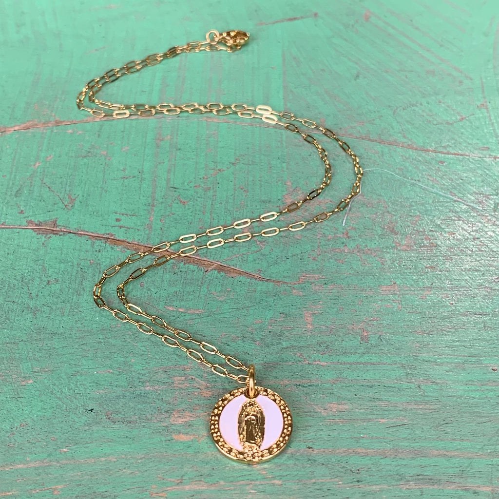 White OLG Necklace and Earrings