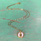 White OLG Necklace and Earrings