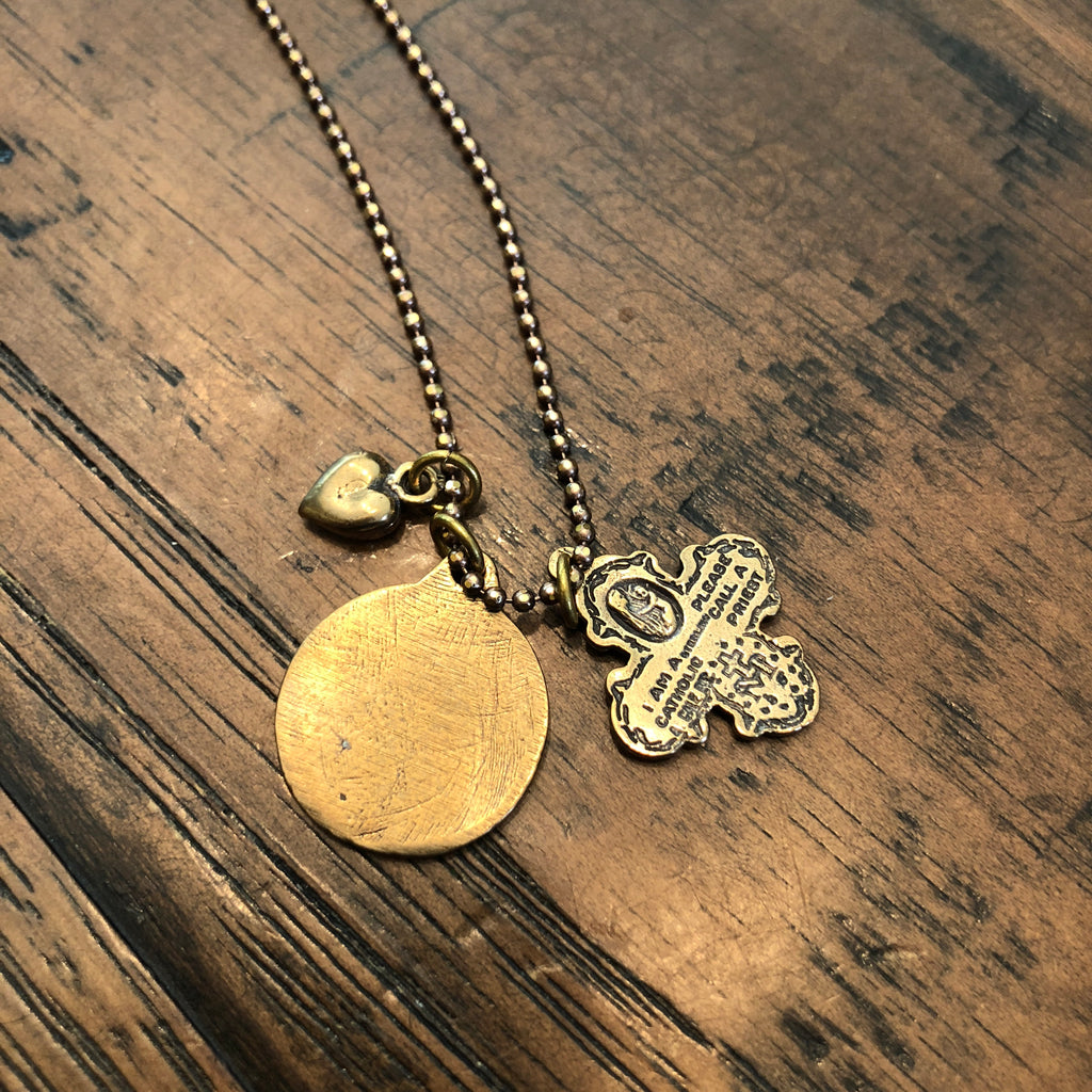 Bronze Saint Necklace
