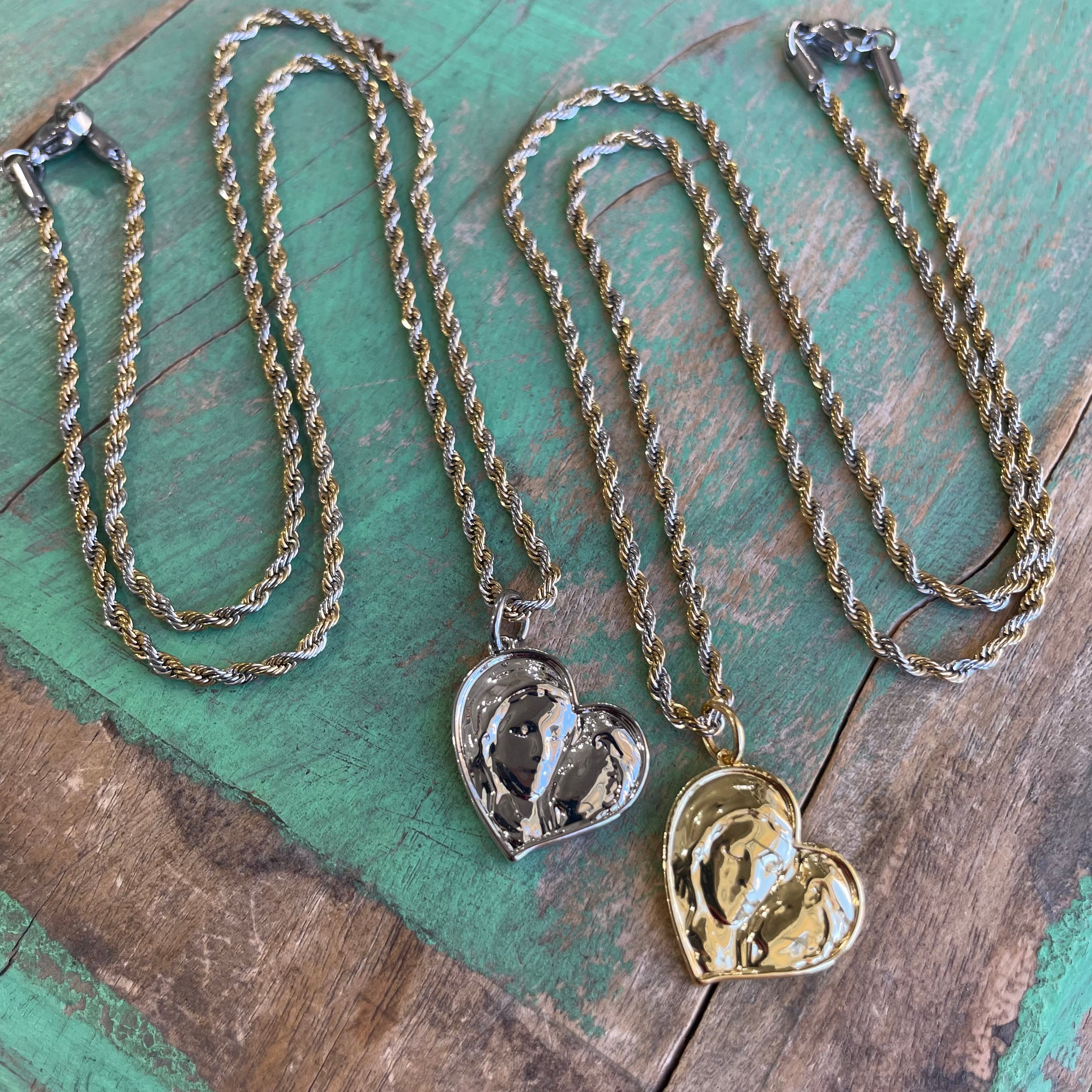Madonna and Child Two Tone Rope Chain
