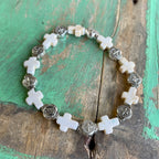 Cross Bead Blessings Bracelet