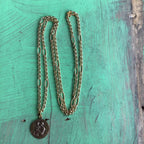 Long Gold Faith Necklace