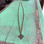 Long Gold Faith Necklace
