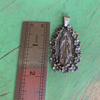 Floral OLG Sterling Silver Pendant