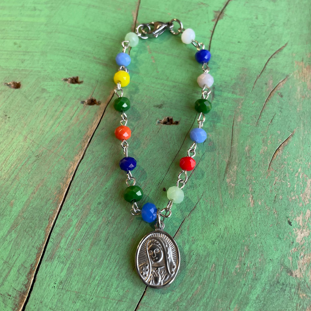 Colorful Crystal OLG Necklace, Earrings, and Bracelet