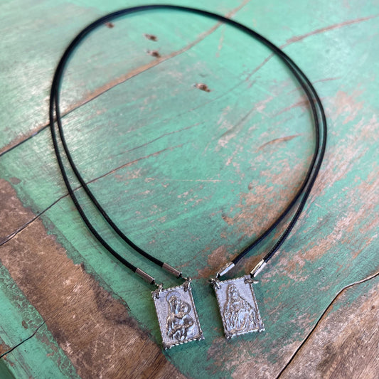 Sterling Silver Cord Scapular
