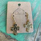 Gold Plated Religious Earrings
