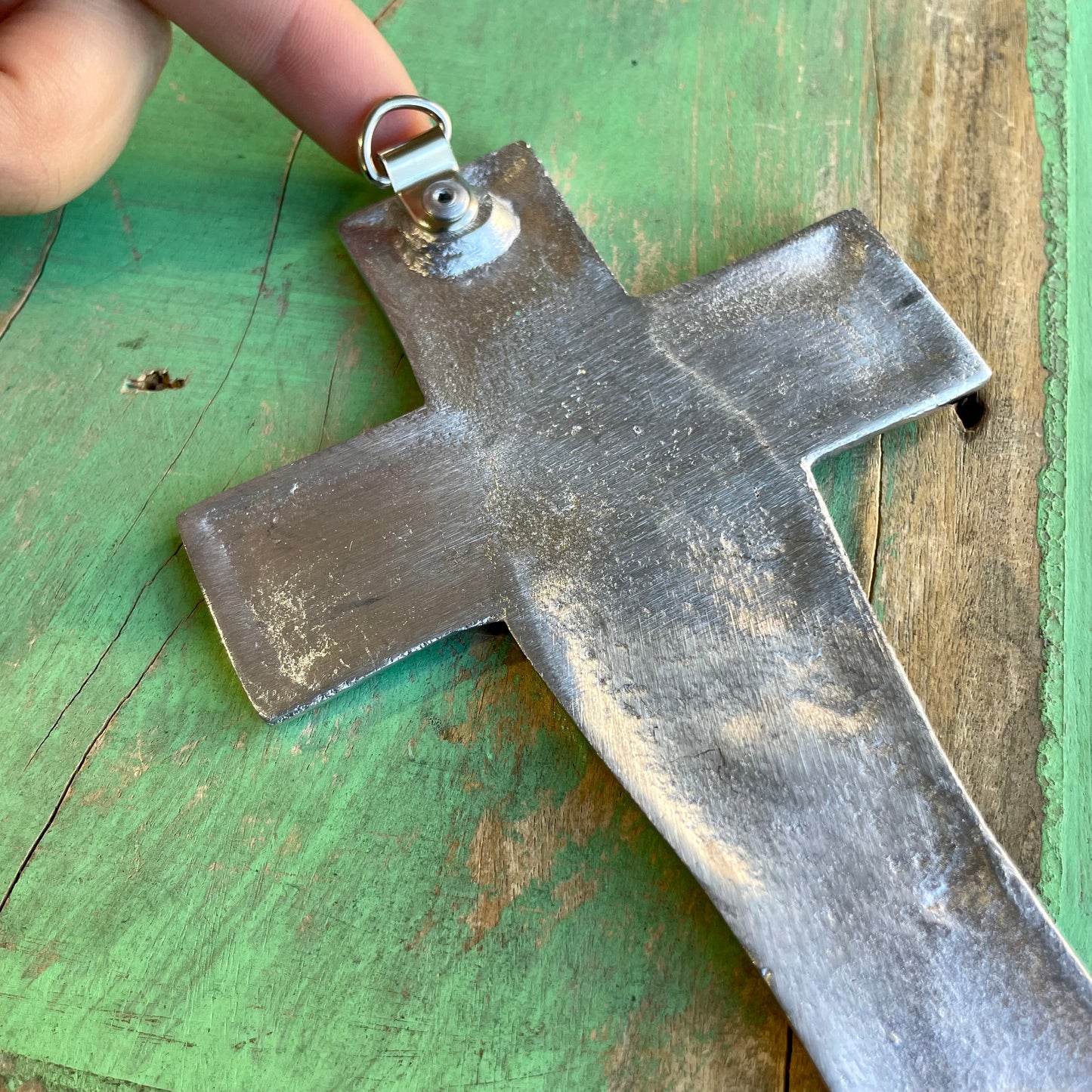 Pewter Holy Family Cross