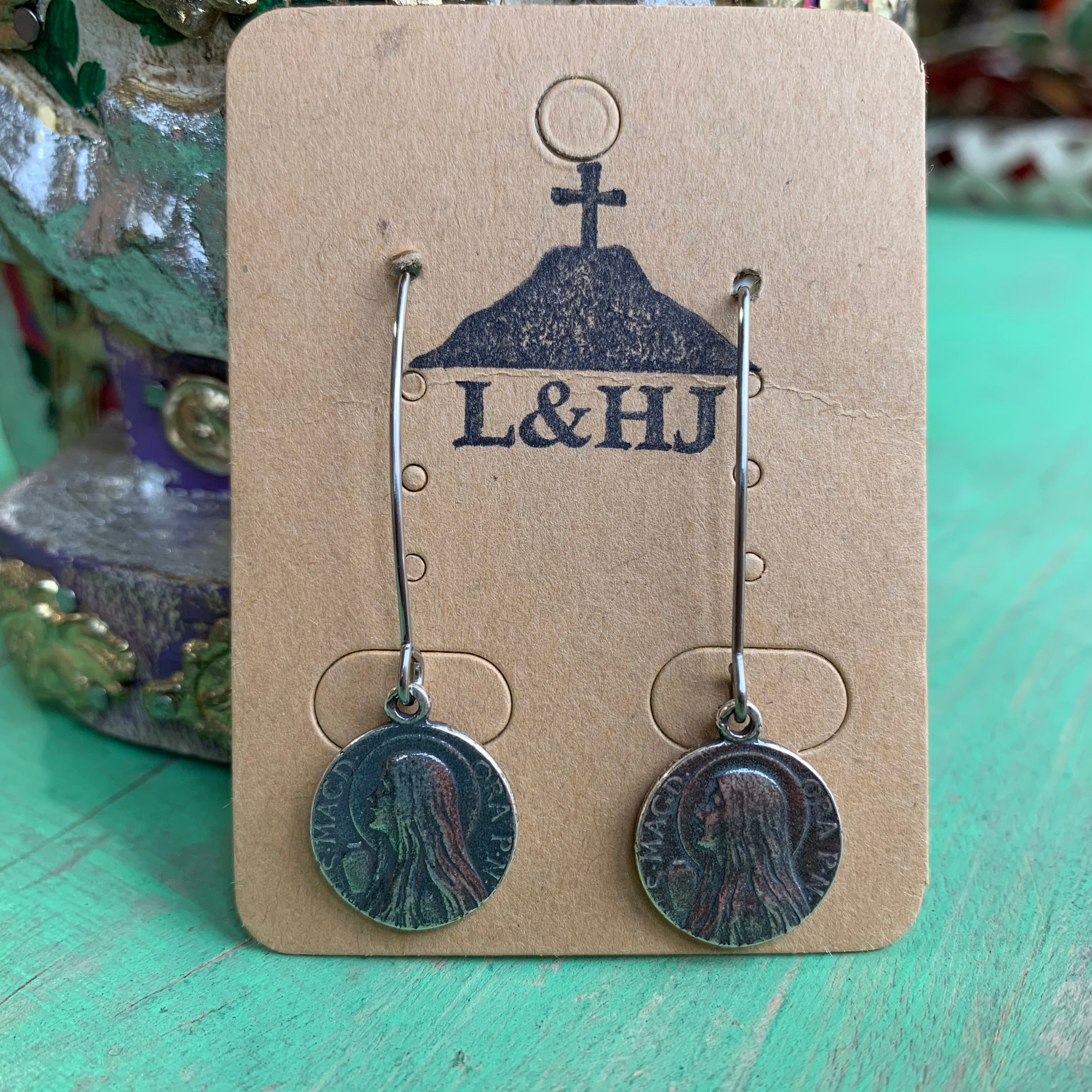 Long Hook Faith Earrings