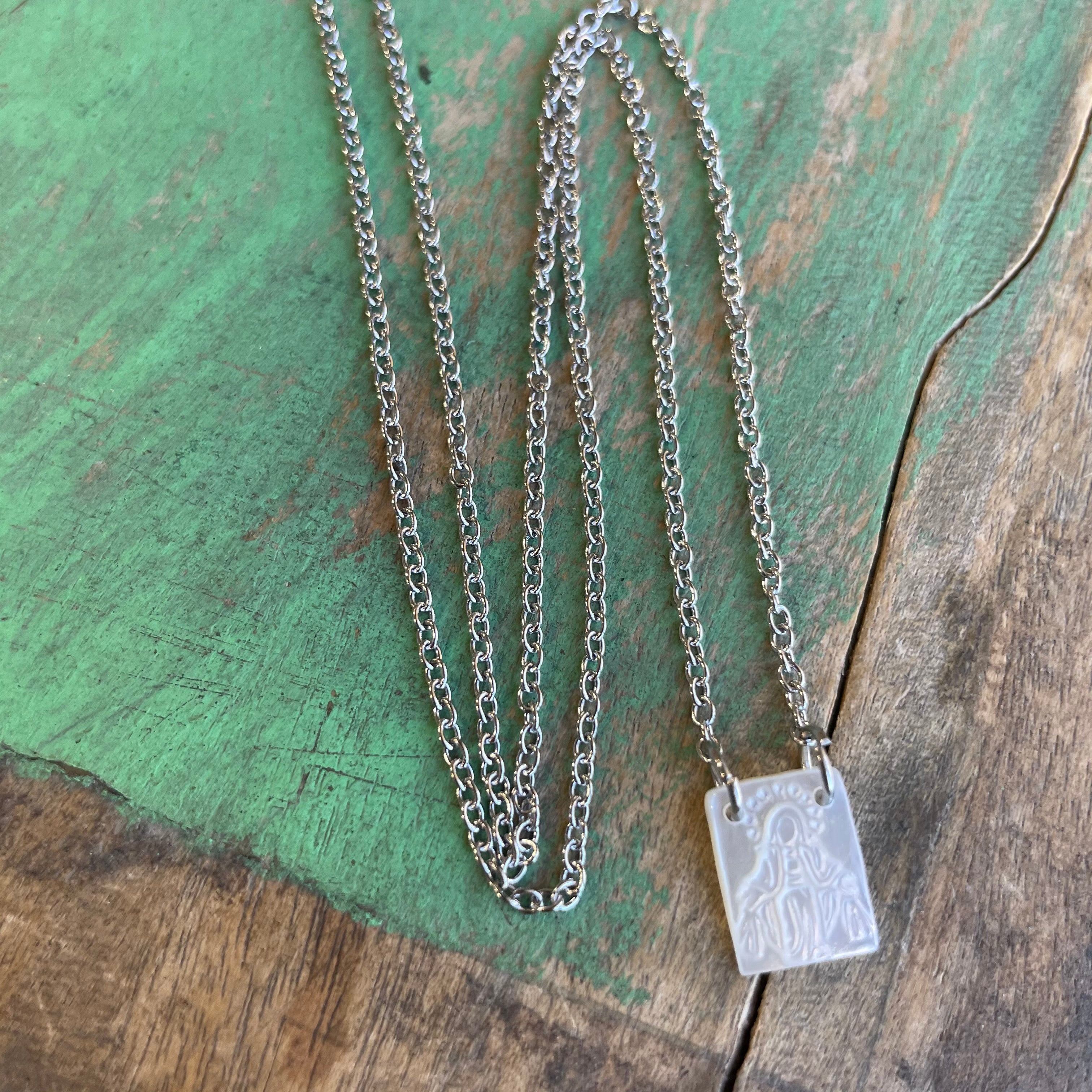 Dainty Stainless Steel Scapular Necklace