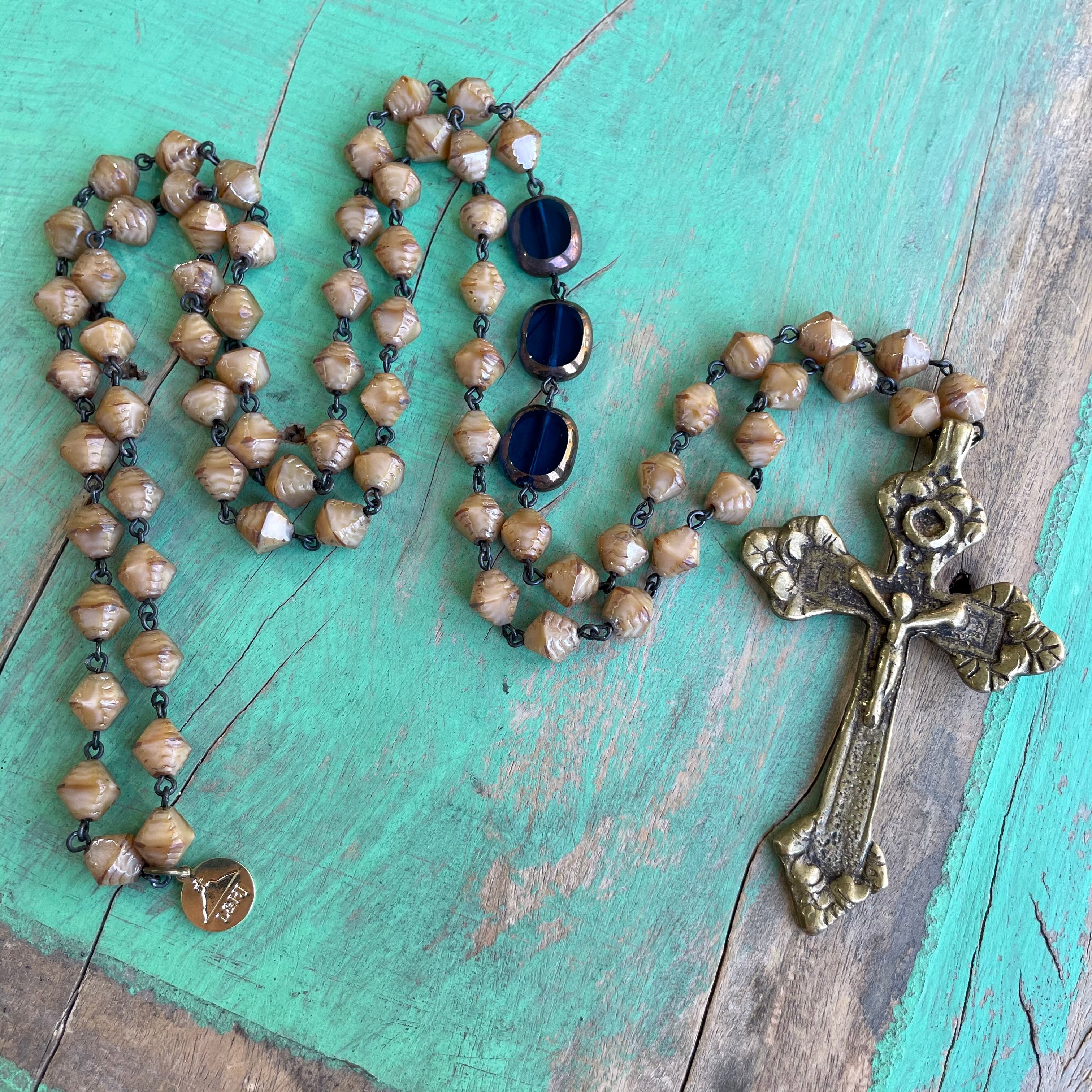 Brass Crucifix Signature Necklace