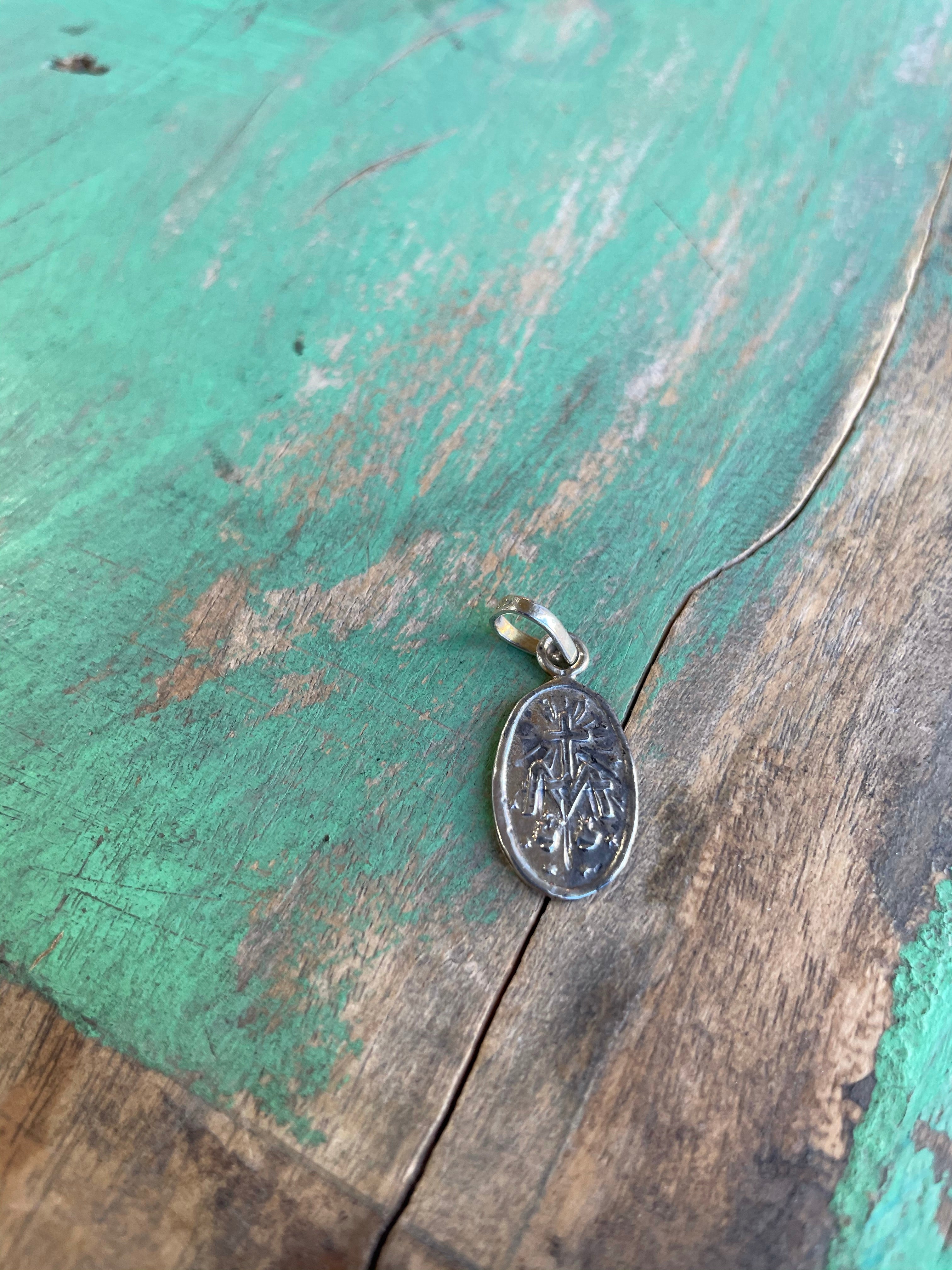 Miraculous Medal Sterling Silver Pieces