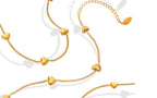 Floating Hearts Hold Stainless Steel Necklace