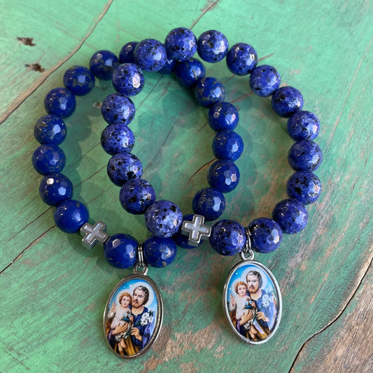 Blue St Joseph Bracelet