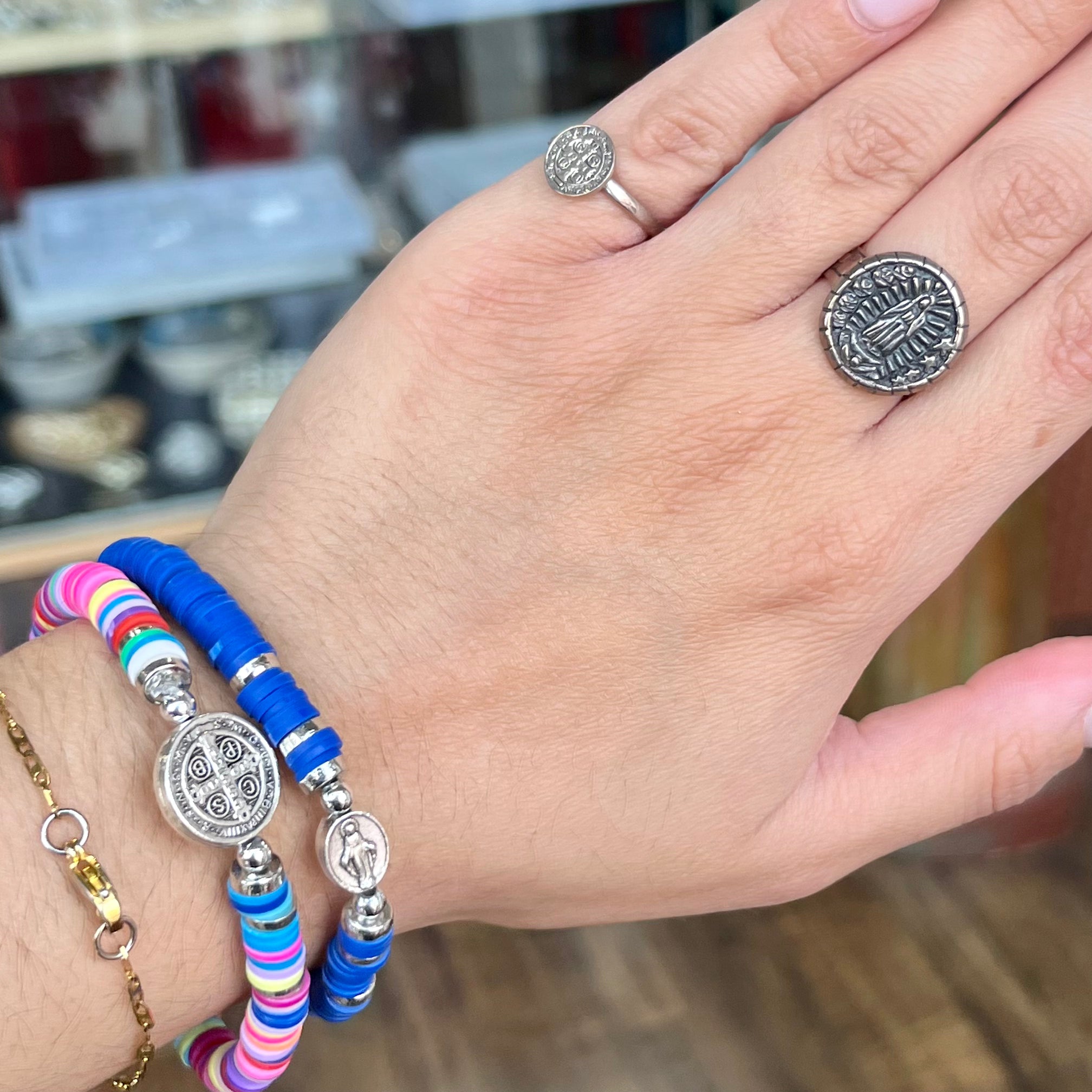 Sterling Silver St Benedict Ring Mini