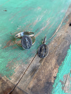 Miraculous Medal Sterling Silver Pieces