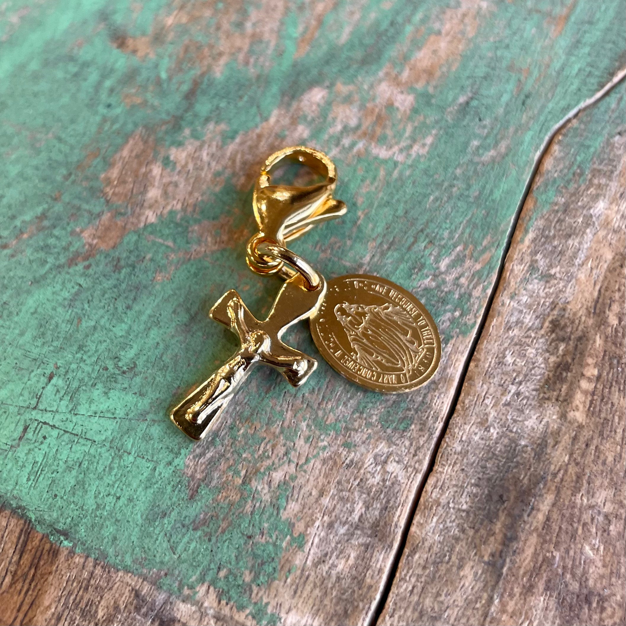 Rosary Wrap Bracelet with Gold Accents