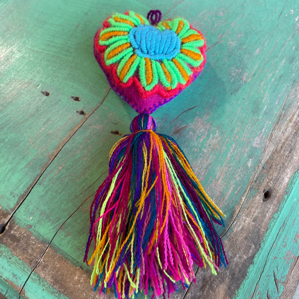 Solid Heart Tassel Blessings
