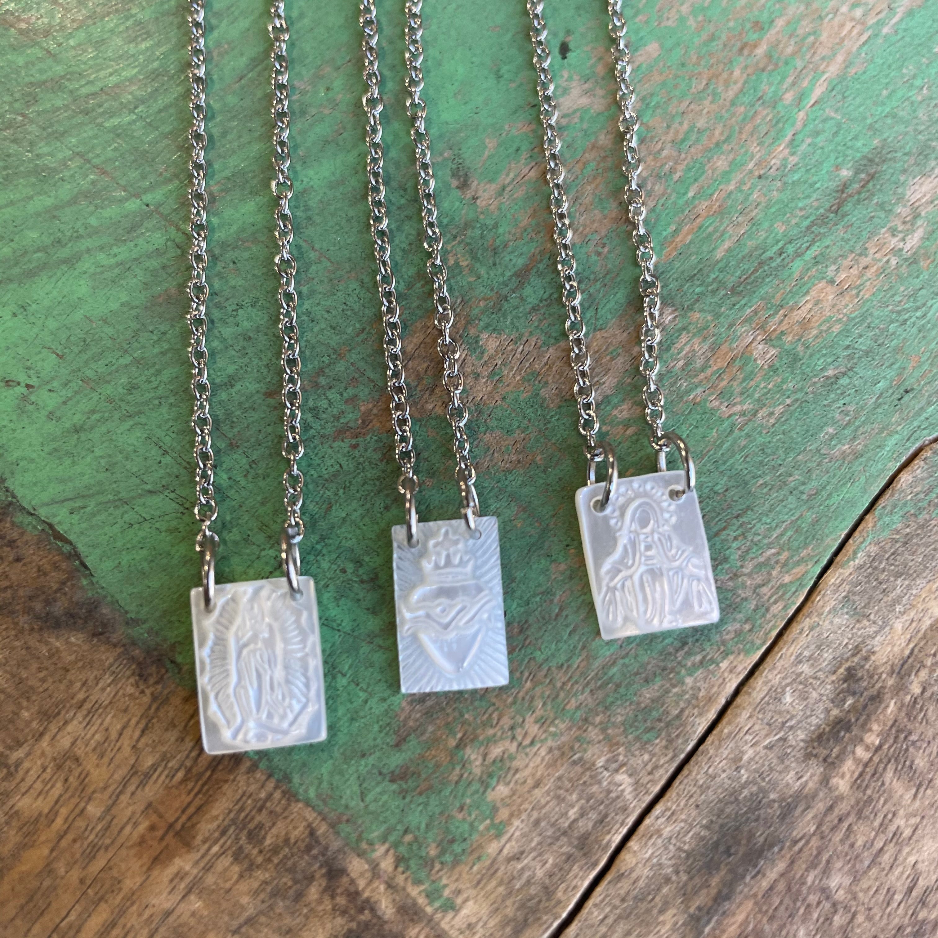 Dainty Stainless Steel Scapular Necklace