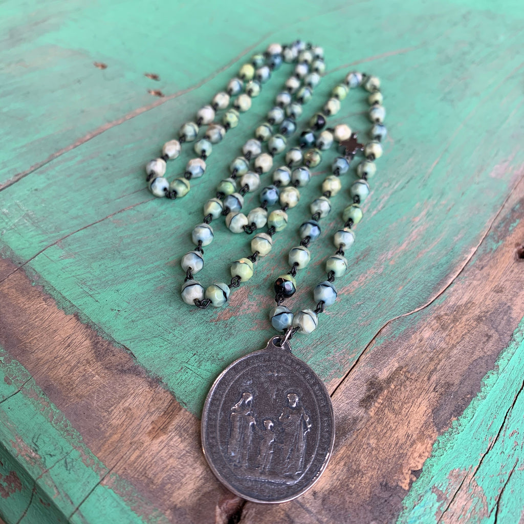 Green Tiger Eye Faith Necklace