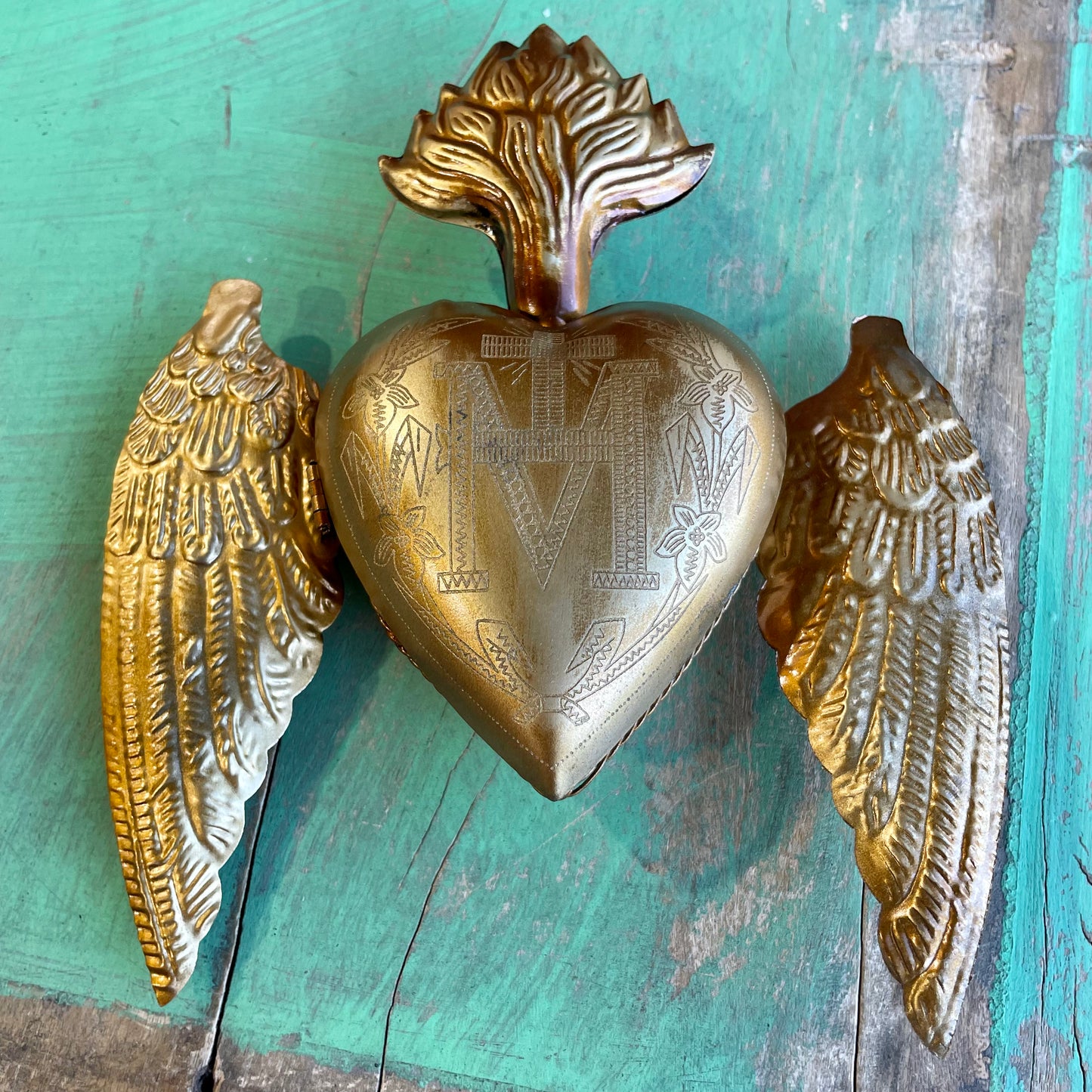 Sacred Heart Box with Wings