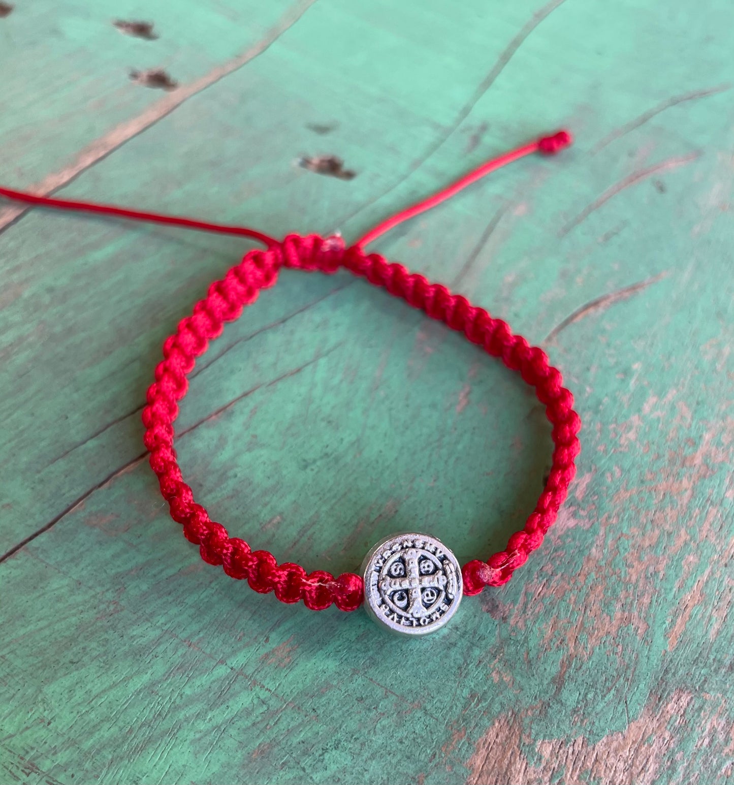 Kids St Benedict Adjustable Cord Bracelet