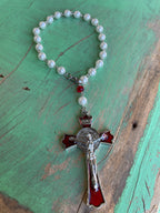 St Benedict Enamel Crucifix Car Blessings