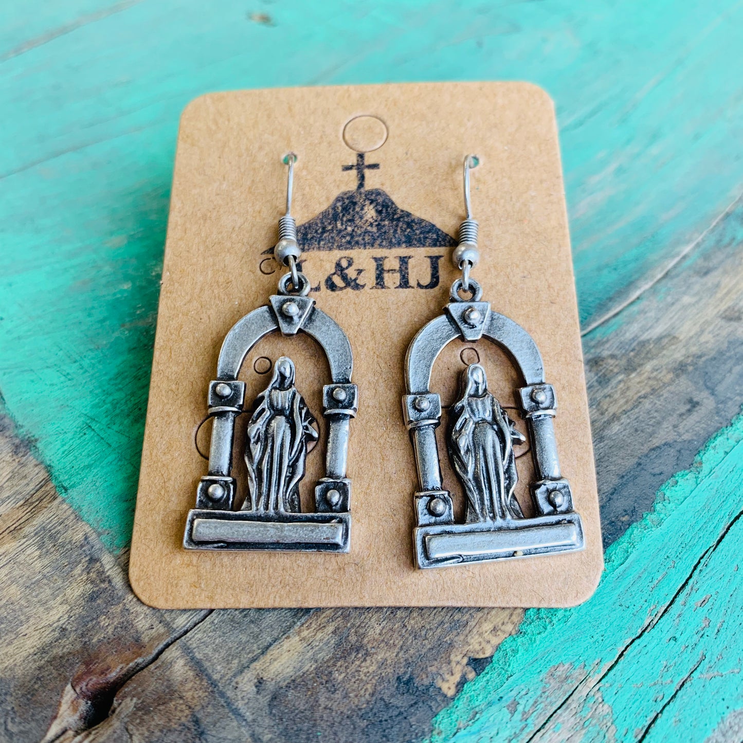 Our Lady Dome Earrings