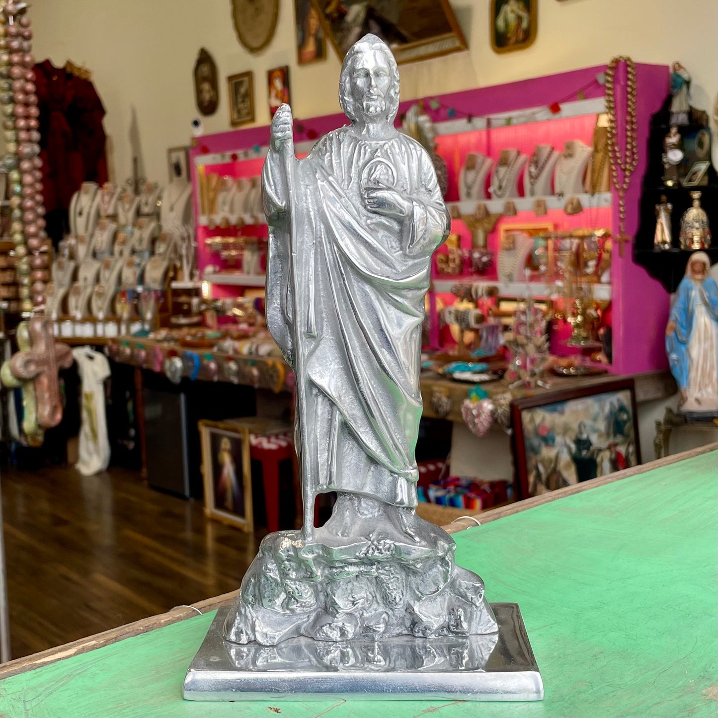 Pewter St Jude Statue