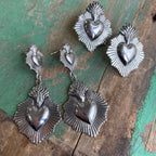 Sacred Heart on Fire Earrings