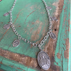 Long Saint Charm Necklace