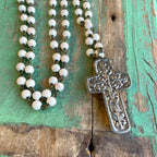 Long Pure Cross Necklace