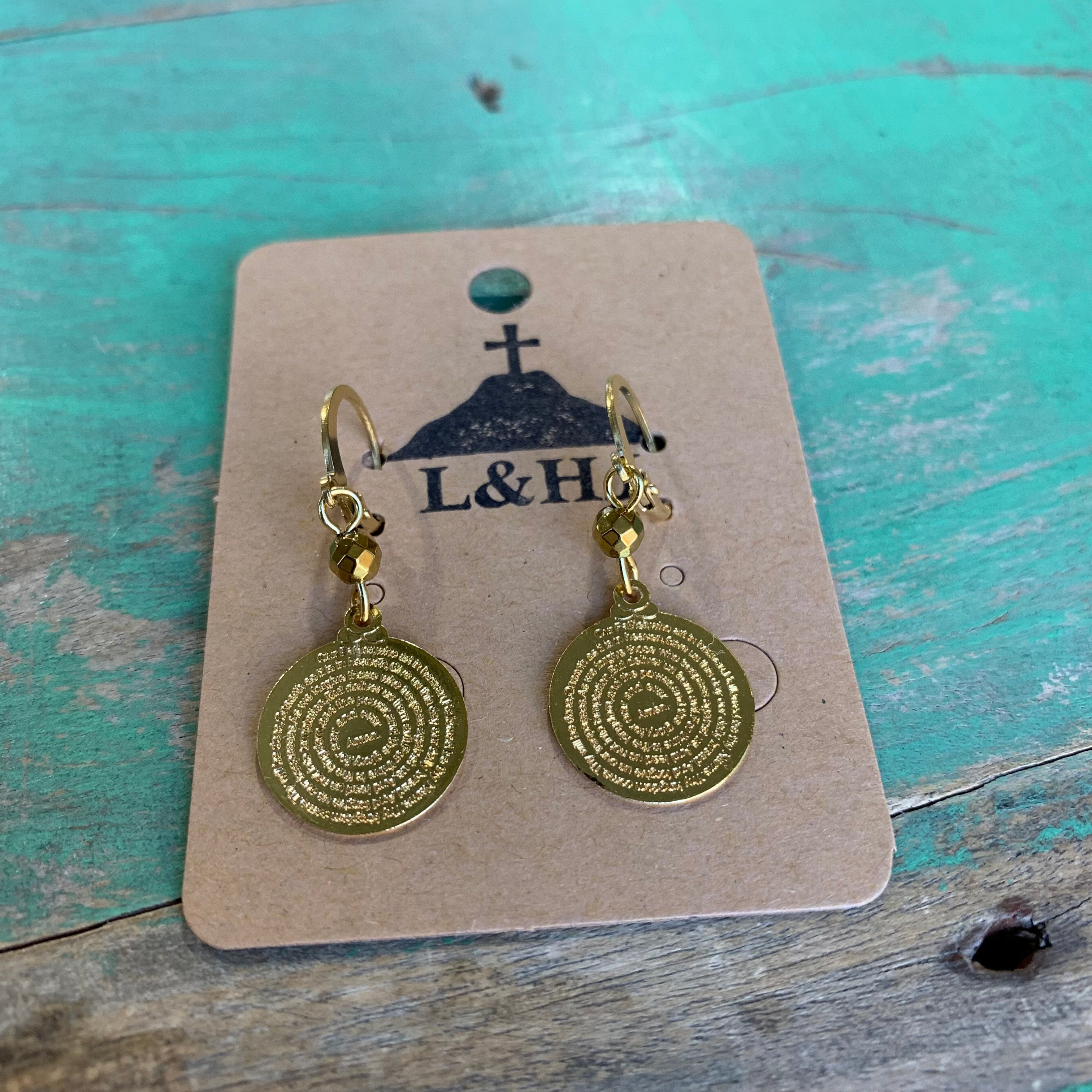Our Father Prayer Necklace and Earrings