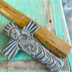 Pewter Holy Family Cross