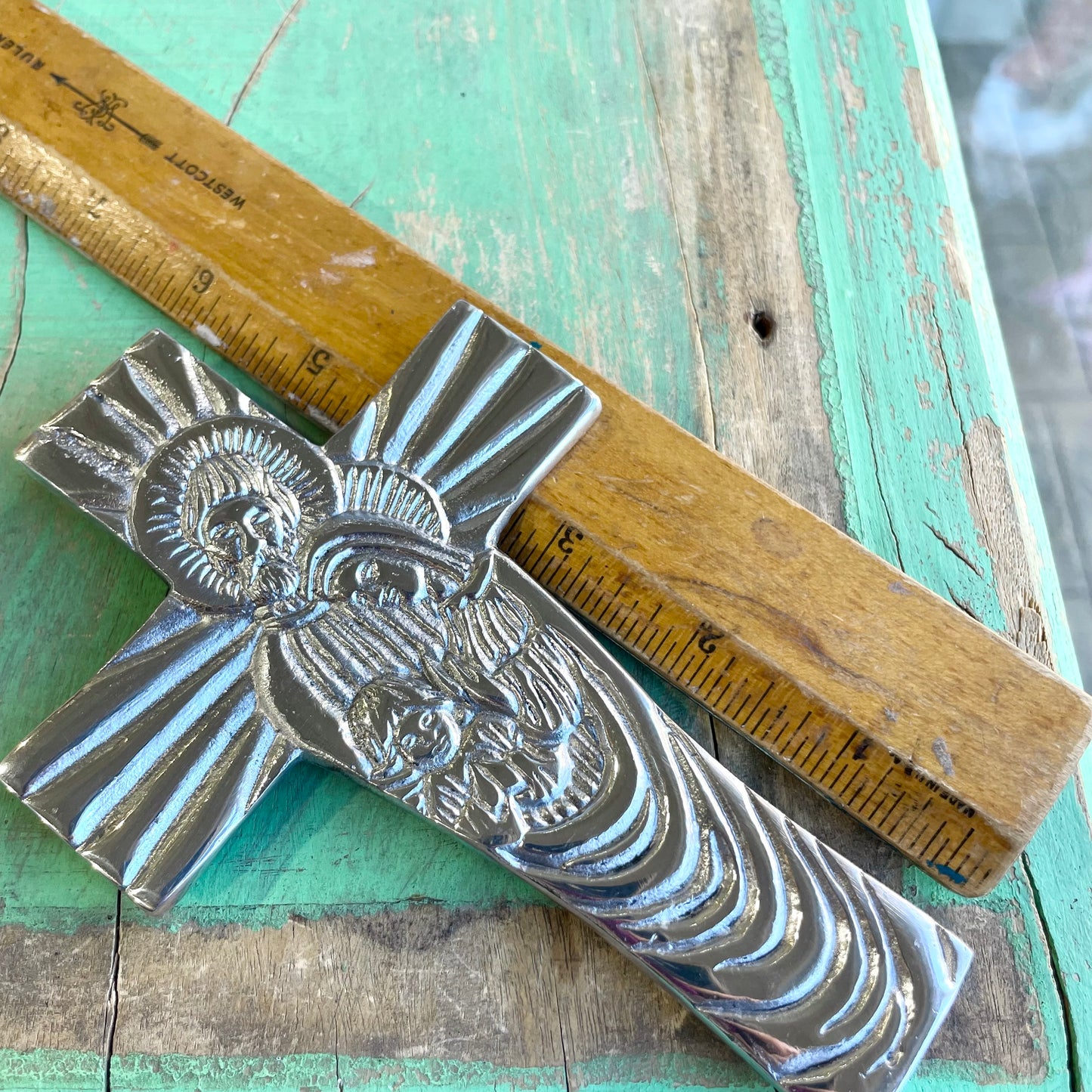 Pewter Holy Family Cross