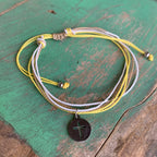 Six Cord Cross Bracelet