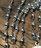 Stainless Steel St Michael Ball Chain Necklace