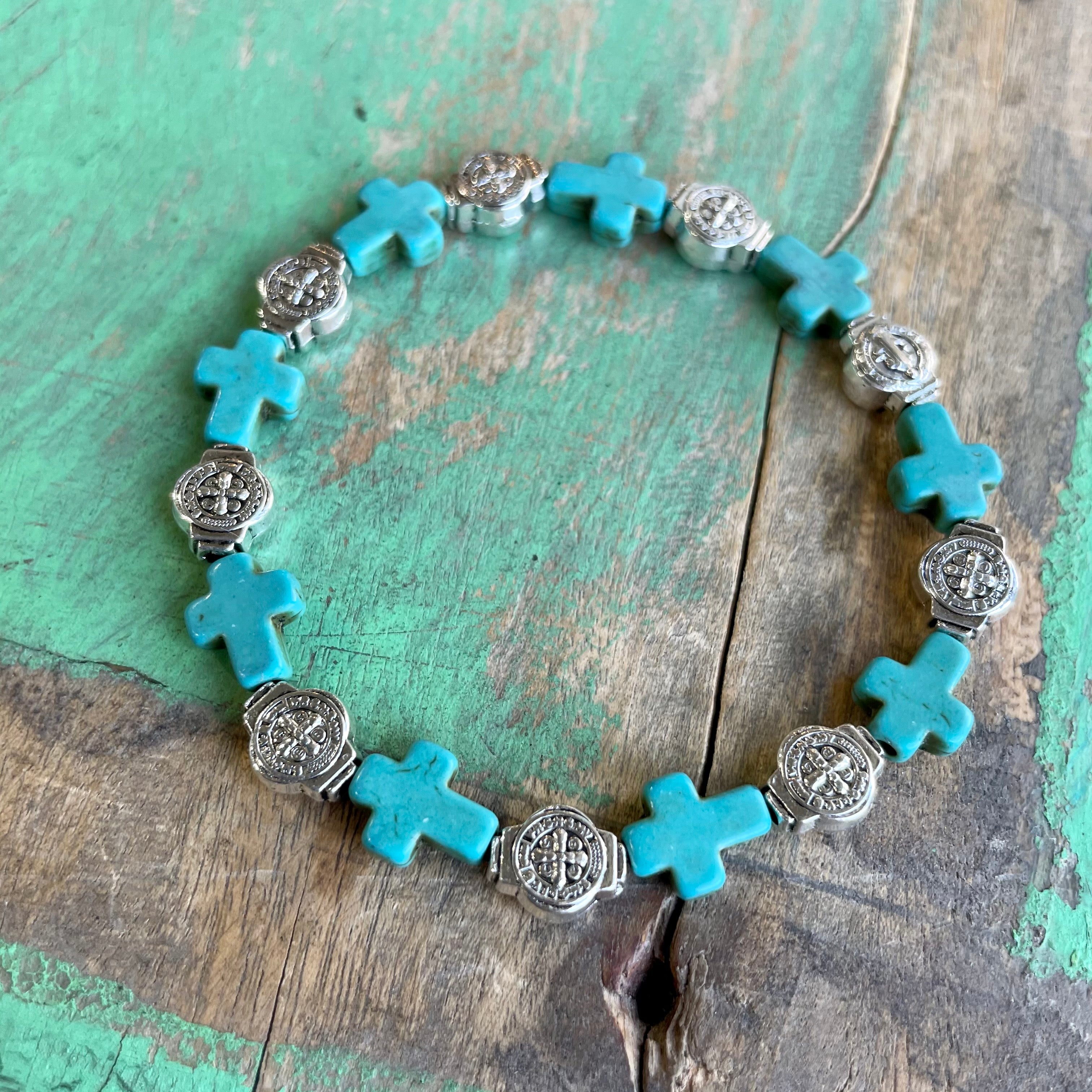 Cross Bead Blessings Bracelet