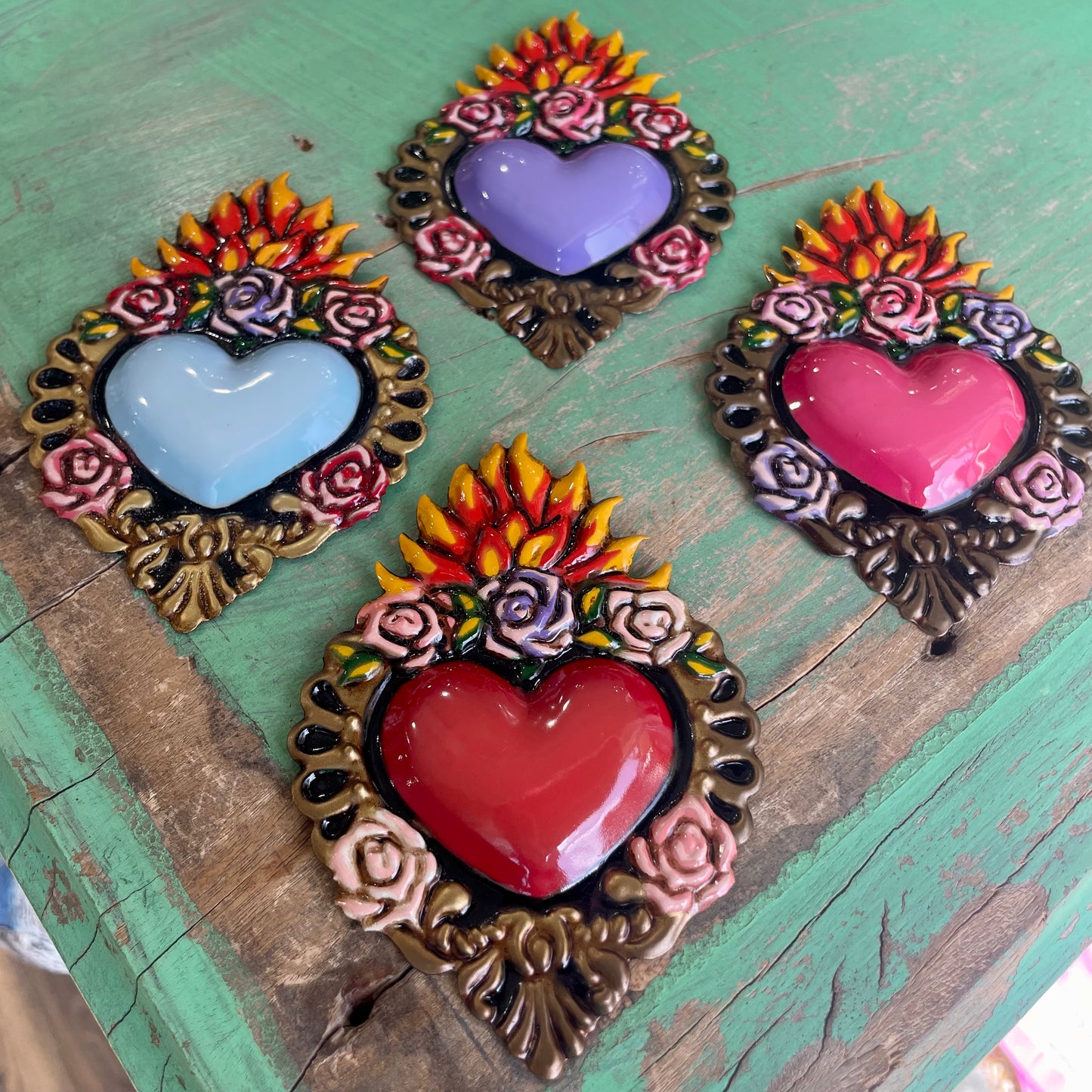 Sacred Heart Tin Magnets