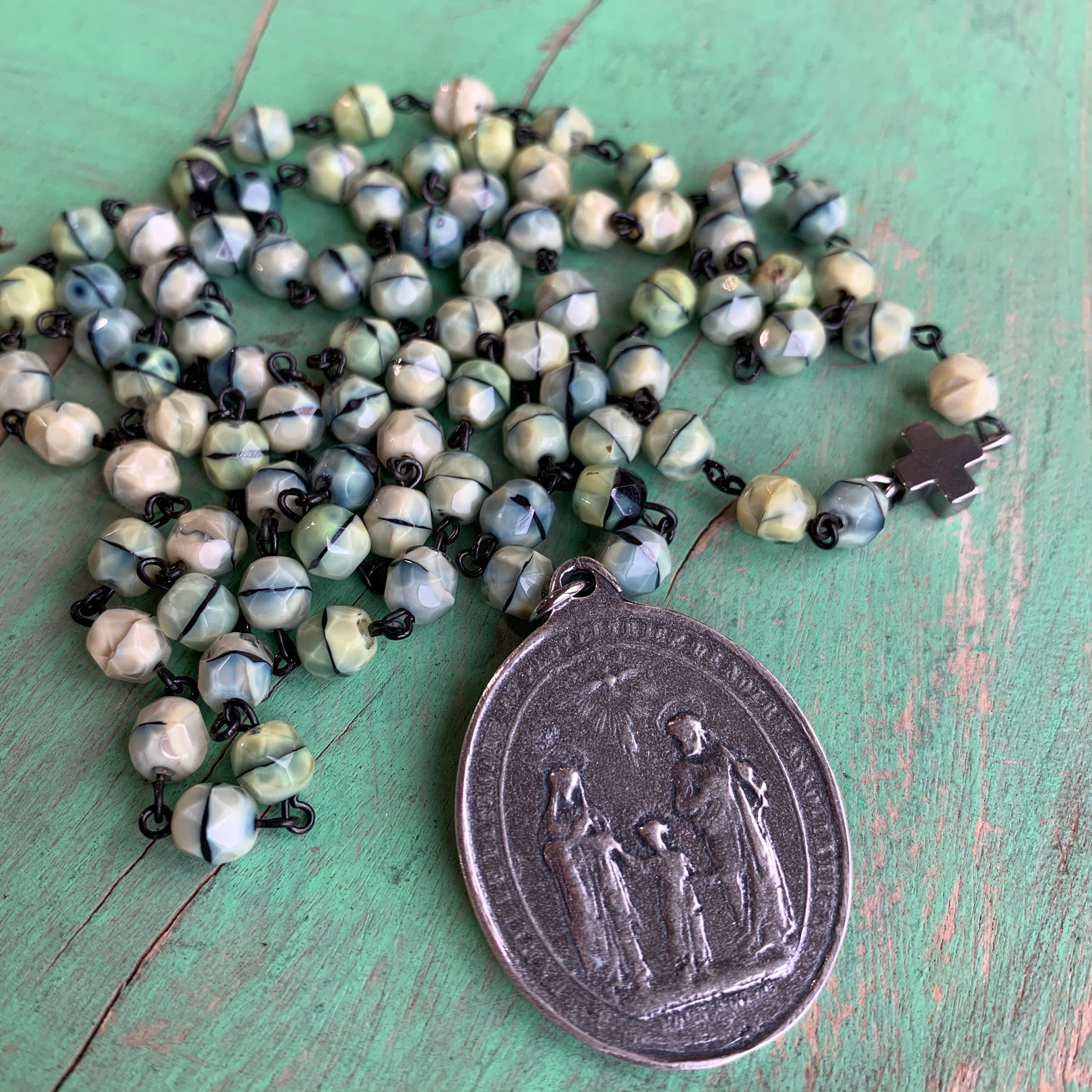 Green Tiger Eye Faith Necklace